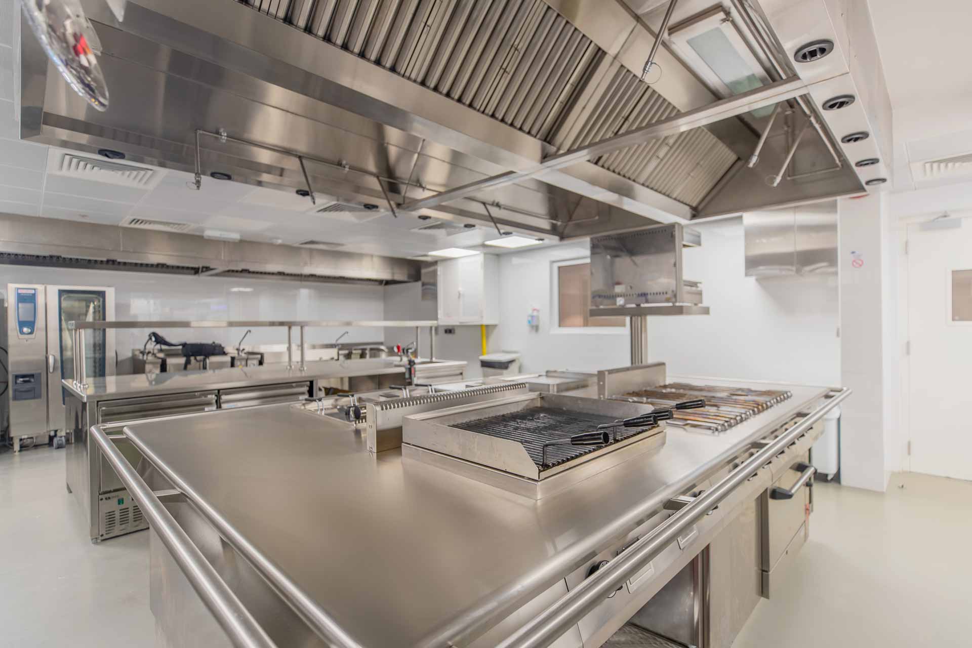 Interior shot of commercial kitchen